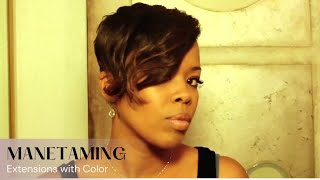 Extensions with Color  Mane Taming with Malinda Williams [upl. by Ruthven19]