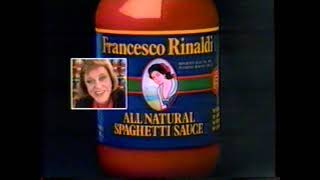 1989 Francesco Rinaldi Spaghetti Sauce quotMa you made the bestquot TV Commercial [upl. by Ahsienaj]