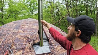 Incredible Hot Tent UP 5 with a Stove from RBM Outdoors Detailed Review by WoodsboundOutdoors [upl. by Lat202]