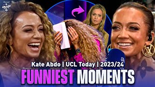 Kate Abdos funniest moments from 202324 season 😍  UCL Today  CBS Sports Golazo [upl. by Delphina]