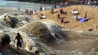 Standing Wave River Surfing at Waimea Bay [upl. by Bergstrom]