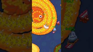 🐍WORMSZONEIO  GIANT SLITHER SNAKE TOP01 Epic Worms Zone Best Gameplay  Game mood 2 viralvideo [upl. by Schoenberg337]