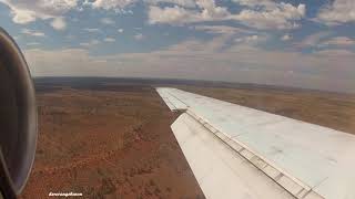 Landing at Connellan AirportAyers Rock with QantasLink Boeing 717231 VHNXM [upl. by Niassuh792]