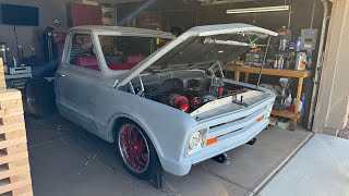 72 C10 Bagged twin turbo ls swap walk around overview [upl. by Gainer494]