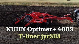 KUHN Optimer 4003 Tliner jyrällä [upl. by Geanine]