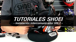 Tutoriales Shoei  Instalación intercomunicador SRL2 en el casco [upl. by Eenor319]