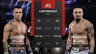 UFC 301 Silva vs Klose UFC 5 Simulation [upl. by Bodnar]