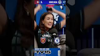 GOAL REACTIONS CHELSEA VS WEST HAM [upl. by Anasxor]