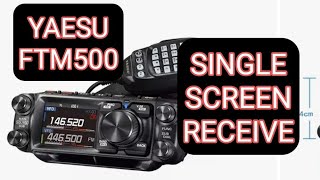 YAESU FTM500  SINGLE DISPLAY [upl. by Eudocia]