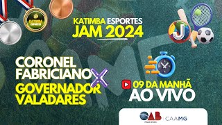 Governador Valadares X Coronel Fabriciano  JAM 2024  futebol ao vivo Olimpiadas da ADV [upl. by Nappy166]