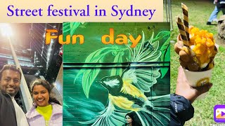 A street festival in Sydney 🇦🇺 sydneylife vlog streetfood lifetalks217 [upl. by Elyl]