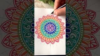 Mandala art  Mandala art for Beginners  Mandala drawing  aipan zen art artwork mandala shorts [upl. by Hilton]