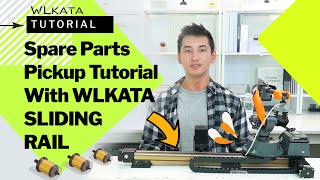 WLKATA Sliding Rail  Spare Parts Pickup with Robotic Arm Tutorial [upl. by Deeyn]