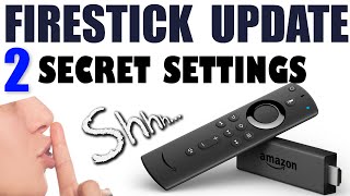 New Firestick Update  Two Secret Firestick Settings Worth Checking Out [upl. by Sedecram]