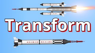 Transforming Redstone amp Atlas Rockets sfs shorts [upl. by Ecnahc]