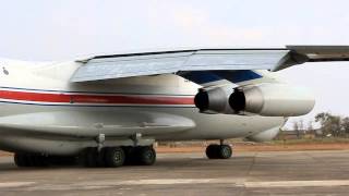 Air Koryo Ilyushin IL76MD flight ext version [upl. by Anyalram]