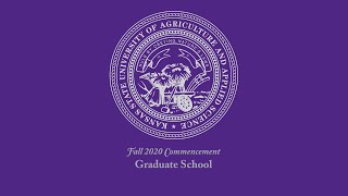 Graduate School  Commencement Fall 2020 [upl. by Notled]