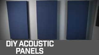 HOW TO  DIY Acoustic Panels for your Home Studio [upl. by Bellamy]