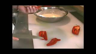 Cutting Vegetables for Vegetable Tempura [upl. by Sotos]