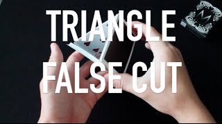 Triangle CutCard Flourish TutorialLearn Cardistry [upl. by Alleuol]