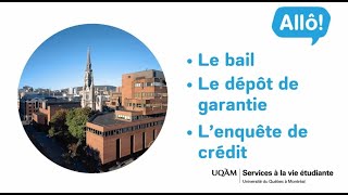 Le bail le dépôt de garantie et lenquête de crédit [upl. by Pelletier]