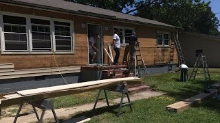 Yorktown community helps Air Force veteran with home makeover [upl. by Maddock]