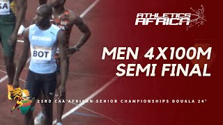 BOTSWANA 🇧🇼 3819 NR🔥  DOUALA 24  23rd African Athletics Senior Championships  Men’s 4x100m SF 1 [upl. by Bock]