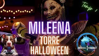 Mortal Kombat 1 Torre Halloween Mileena  Reptile amp Sonya Gameplay  Invasión Temporada 8  mk [upl. by Berni520]