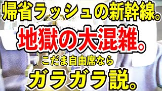 【地獄の帰省ラッシュ】年末年始の山陽新幹線でもこだま自由席ならガラガラ説を検証してみた【指定席は満席】 [upl. by Pich]