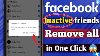 How to Delete Inactive Friends on Facebook in one click  How to remove inactive friends on Facebook [upl. by Gaeta97]