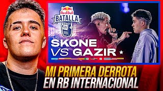 GAZIR reacciona a su BATALLA vs SKONE en RED BULL INTERNACIONAL 🐓 [upl. by Asenab]