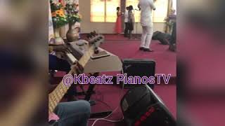 Pentecostal groove praise jamYAW KWARTENG drumsELVIS YARWOOD on bass and OTI on keys [upl. by Eisele]