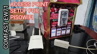 PISOWIFI ACCESS POINT CONFIGURATIONCOMFAST EW71 [upl. by Ethel]