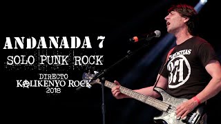 Andanada7  Solo Punk Rock Directo Kalikenyo Rock 2018 [upl. by Aliab]