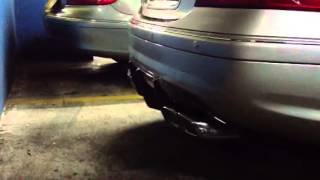 C32 AMG Kleemann headers 200 cells free flow exhaust muffler sound [upl. by Aniahs]