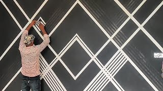 Wall Painting design Ideas  for masking tape [upl. by Tzong700]