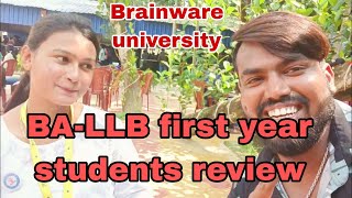 BALLB first year students review  Brainware university kolkata  Brainware placement [upl. by Calvinna730]