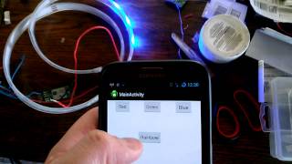 Android Arduino Bluetooth RGB LED strip control [upl. by Cogan]