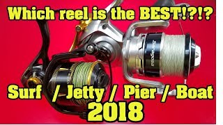 Penn Slammer 3 vs Shimano Saragosa SW Who makes the best Surf Jetty Pier Boat spinning reel Sealed [upl. by Atteirneh]