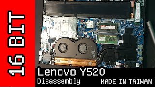 Lenovo Y520 Disassembly 拆解 [upl. by Barri572]