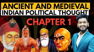 Ancient And Medieval Indian Political Thought Chapter 1st BA Political Science ProgHons Sem 3rd [upl. by Cottle]