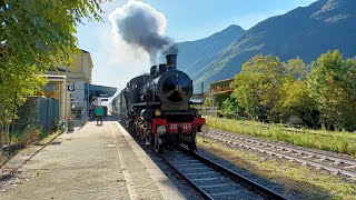 Treno storico Chivasso  Aosta 22 Ottobre 2023 [upl. by Ila]