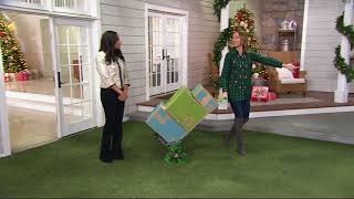 UpCart AllTerrain Folding Stair Climbing Hand Cart on QVC [upl. by Sonahpets194]