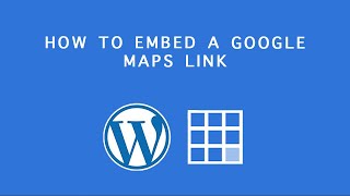 Bluehost Wordpress Tutorial How to embed a google maps link to a page [upl. by Caraviello323]