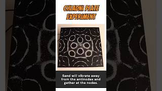 Chladni Plate Experiment shorts science physics experiment [upl. by Yekcim769]