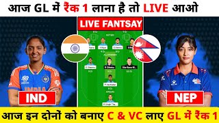 INDW vs NEPW Dream 11 prediction  INDW vs NEPW dream11 Live  INDW vs NEPW pitch report [upl. by Yatnoj]