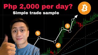 SIMPLE 2000PHP PER DAY SA CRYPTO TRADING SAMPLE ANG RISK MANAGEMENT [upl. by Fadil]