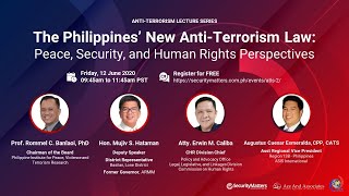 Anti Terrorism Lecture Series Peace Security and Human Rights Perspectives [upl. by Inoliel]