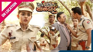 Mera Balam Thanedaar  On Location  Ratan Ne Lee Bulbul Ki Jaan Veer Ne Kiya Principal Ko Arrest [upl. by Eireva]