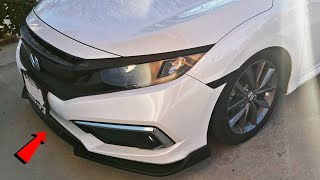 10th Gen Civic Front Lip Install  Ikon Motorsports V4 Lip [upl. by Hildegarde434]